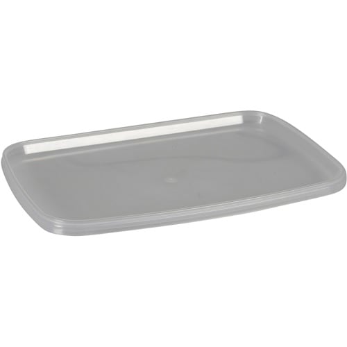 [10479] Låg til condi bøtte, 19,2x12,6x0,9cm, klar, PP, til stabelbøtte, tilhørende 10478, (10 stk.)