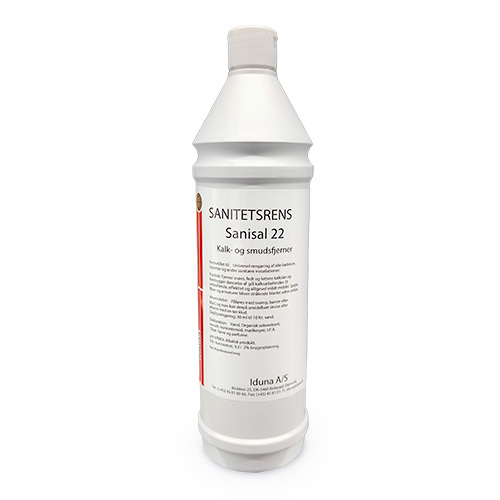 [13356] Sanitetsrengøring, Sanisal 22, 1 l, Iduna, (1 stk.)