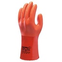 Kemikaliehandsker, Showa, 610, Orange, PVC, L25cm, str XL, (10 par.)