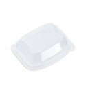 Låg, Bistro, Warm, L190xB155xH23mm, PP, med ventilationshul, Klar, (300 stk.)