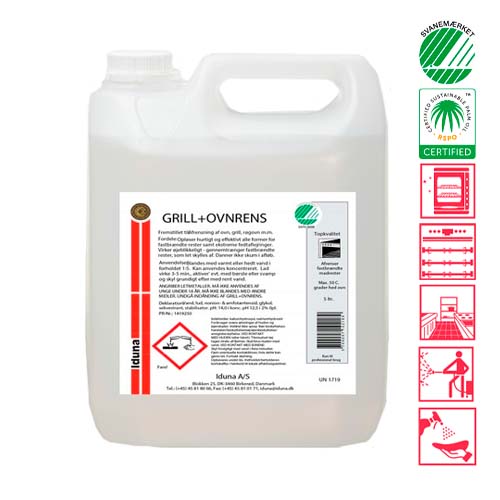 Ovn- og grillrengøring, 5 liters, Iduna, Svanemærket (1 stk.)