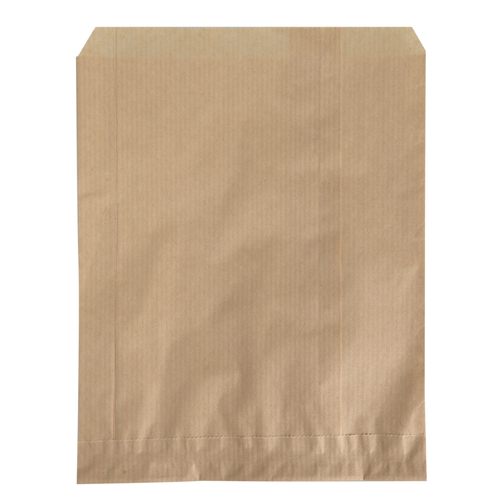 Brødpose, 28x17cm, brun, papir, uden rude, (1000 stk.)