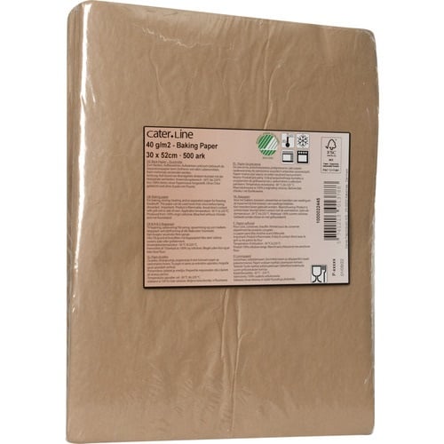 Bagepapir, 52x30cm, ubleget, (500 stk.)