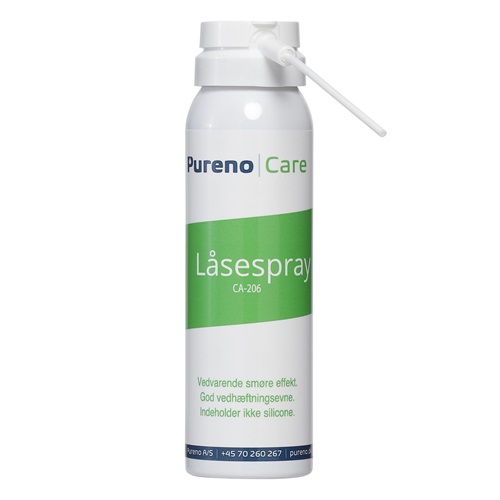 [13581] Låsespray, silikonefri, CA-206, 100ml, Pureno, (1 stk.)