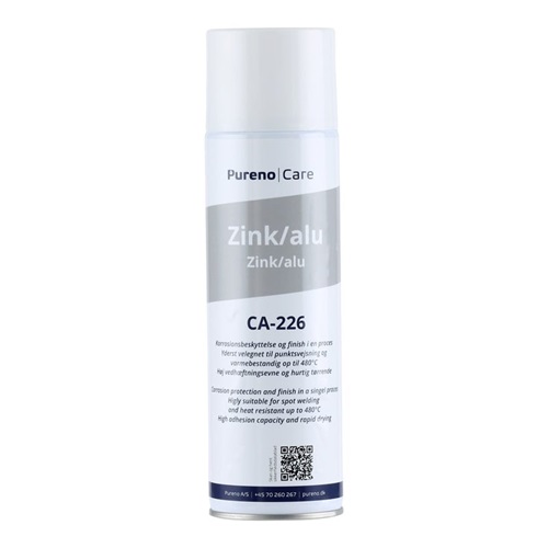 Alu- og zinkspray, 500ml, propan/butan, CA-226, Pureno, (1 stk.)