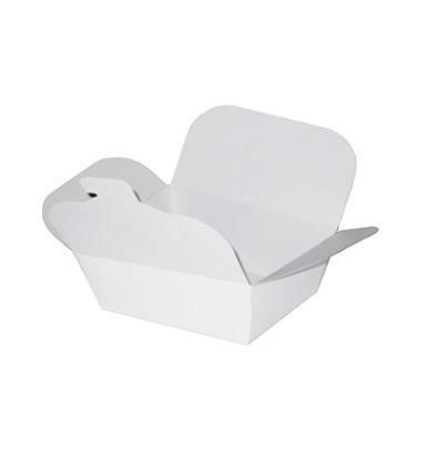 [10443] Kinaæske, S, 500ml, 89x109x48mm, hvid, karton/PE, (600 stk.)