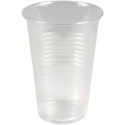 Automatbæger, 9,8cm, Ø7cm, 20 cl, 23 cl, klar, PP, med riller, (3000 stk.)