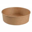 Salatskål, 900 ml, Ø18,5 cm, brun, pap/PE, tilhørende 10203, GS-Basic, (300 stk.)