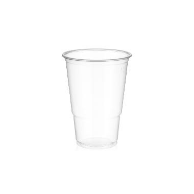 [10707] Plastikkrus, 400 ml / 16 oz, 12,5xØ9,5cm, klar, PP,  (800 stk.)