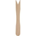 Pommes frites gaffel, 8,5cm, brun, birketræ, komposterbar, (500 stk.)