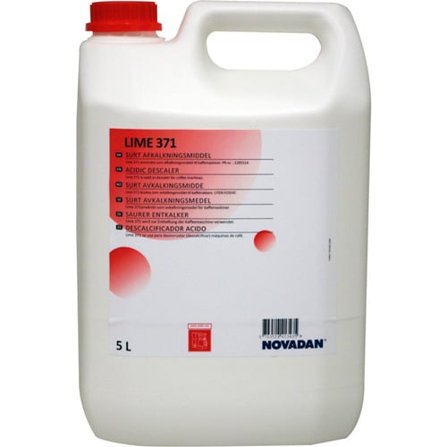[13759] Surt afkalkningsmiddel, Eddikesyre, Novadan Lime 371, 5 l, 32%, (1 stk.)