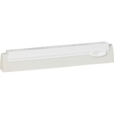 Udskiftningskassette til gulvskraber, hvid, PP/gummi, 25 cm, med dobbeltblad, Vikan 77715, (1 stk.)
