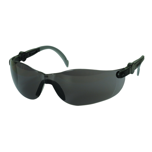 Beskyttelsesbrille, THOR Vision, One size, sort, PC, antirids, justerbare stænger, flergangs, (12 stk)