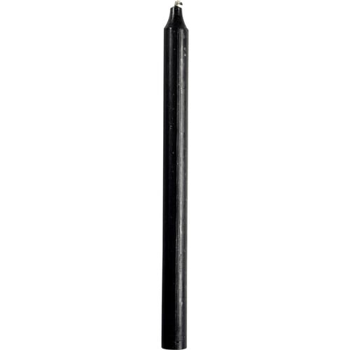 [13839] Rustiklys, 29cm, Ø2,1cm, sort, 11 timer, paraffin, (50 stk.)