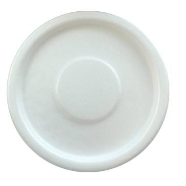 [10697] Låg til termobæger, Ø13cm, rundt, XPS, hvid, tilhørende 10696, (600 stk.)