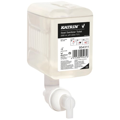 [13884] Toiletsæde desinfektionsskum, Katrin 954311, 500 ml, refill,0,4 ml pr. dosering, (12 stk.)