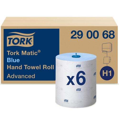[13890] Håndklæderulle, Tork Matic Soft, Advanced, H1, hvid, 150m, 2-lags, 290068, (6 stk.)