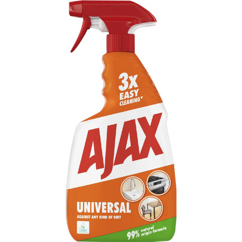 Universalrengøring, Ajax Universal, 750 ml, klar-til-brug, uden farve, med parfume, (1 stk.)