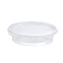 Salatbakke, 150 ml, 15x11,2x3,1cm, oval, Clearshow, hængslet låg, RPET, Klar, (800 stk.)