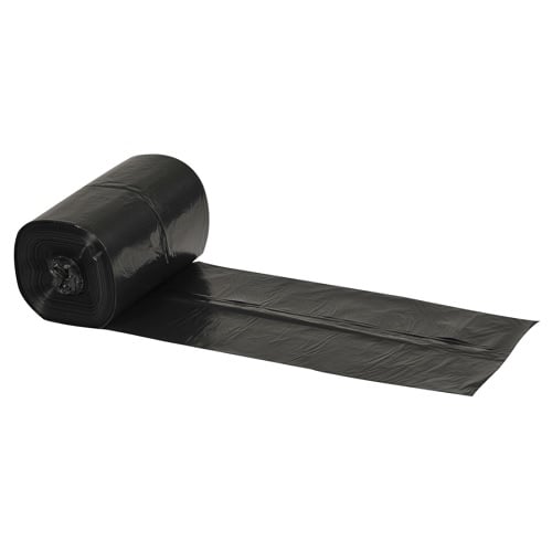 [10672] Affaldssæk, 35 l, sort, LLDPE/RE3, 50x70cm, med stjernebund, 15 my (30 ruller á 50 stk, 1500 stk.)