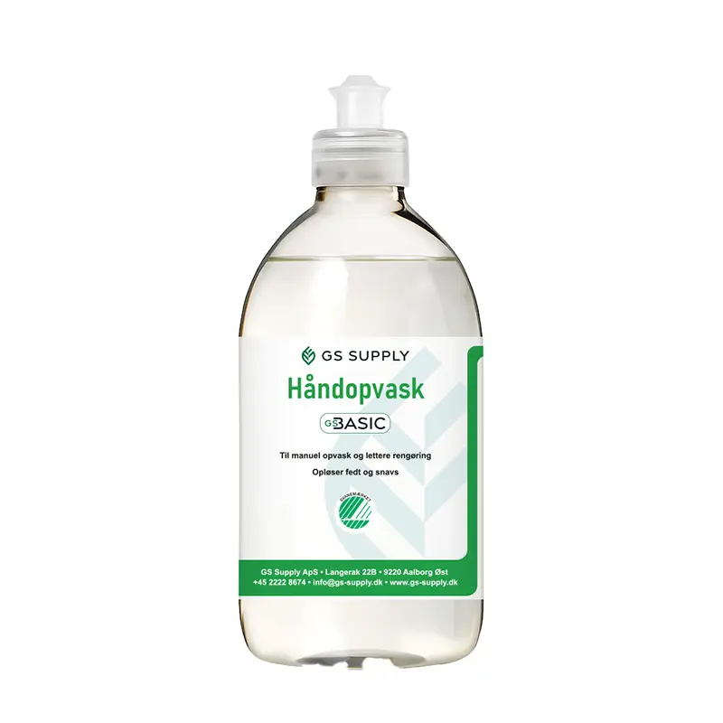 Håndopvask, GS-Basic, Svanemærket, uden farve og parfume, 500-ml (1 stk.)