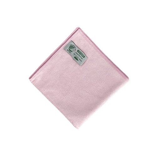 [10632] Mikrofiberklud, Soft, 32x32cm, rød, mikrofiber, Svanemærket, (10 stk.)