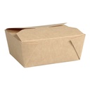 Take away æske, S, 500 ml, 11x9x5cm, brun pap, (450 stk.)