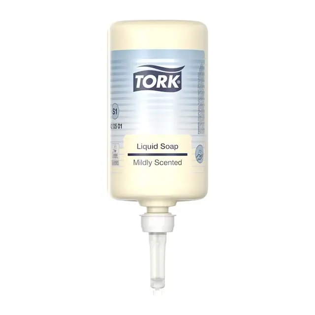 Håndsæbe, S1 Premium, 1000ml, Med Farve Og Parfume, Flydende, Tork 420501, (1 Stk.)   