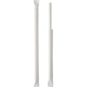 Sugerør, GS-Basic, hvid, 23 cm, Ø9 mm, 4-lag høj glans papir/voks, Enkelt-indpakket, (200 stk.)