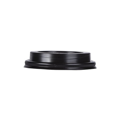 [10033] Låg til 12-16oz papkrus (uden custom print), Ø90mm, PS, sort, (1000 stk.)