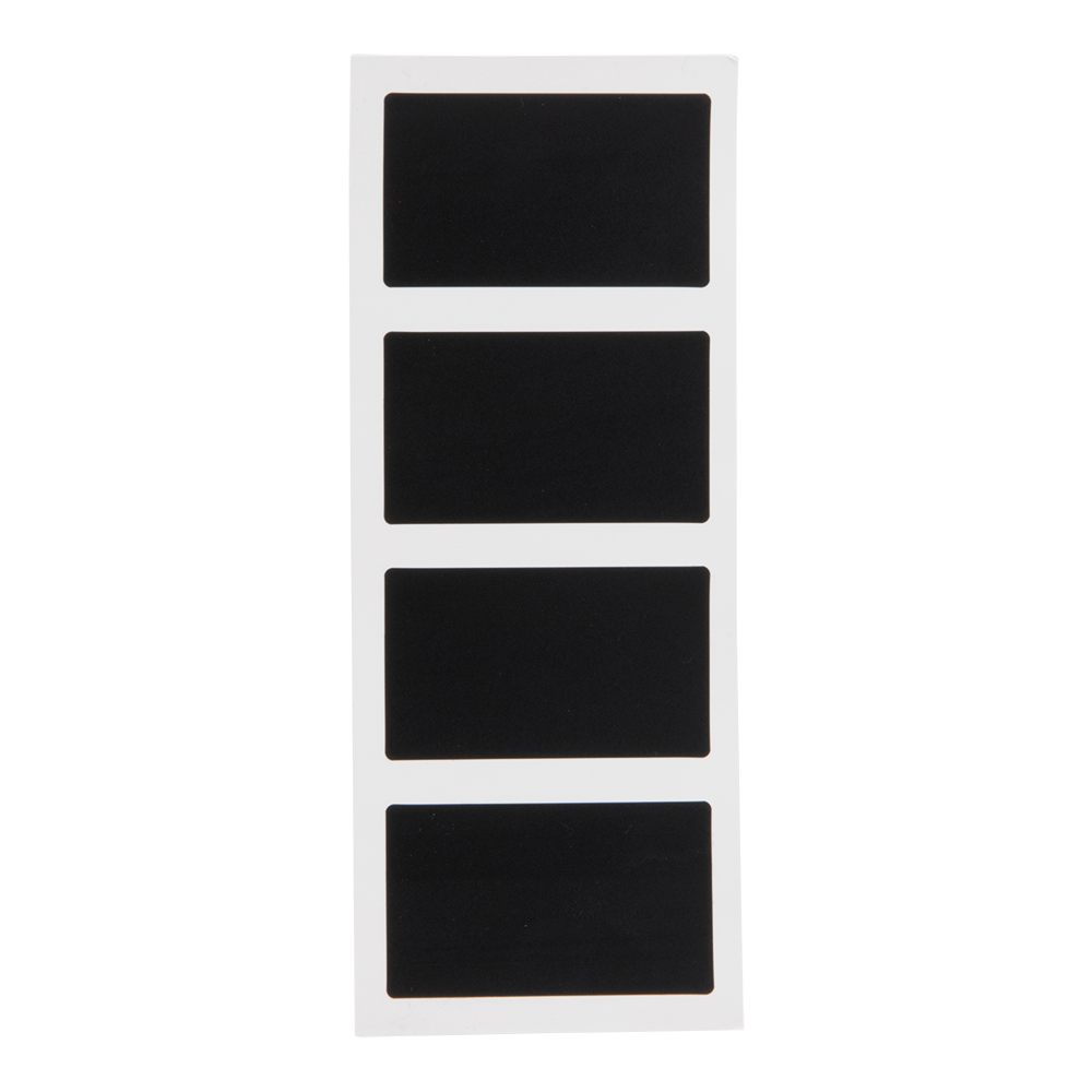 Selvklæbende mærkater, Securit, rektangulære, 8,2x4,8 cm, folie, sort, (1 stk.)