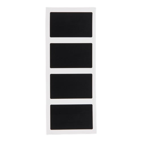 [14900] Tavle klistemærker, Securit, rektangulære, 8,2x4,8 cm, folie, sort, (1 stk.)