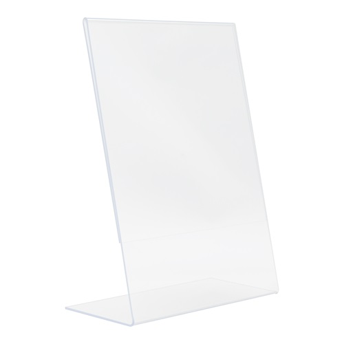 Bordrytter, L-skilt, Securit, A5, akryl, klar transparent, (1 stk.)