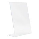 Bordrytter, L-skilt, Securit, A5, akryl, klar transparent, (1 stk.)