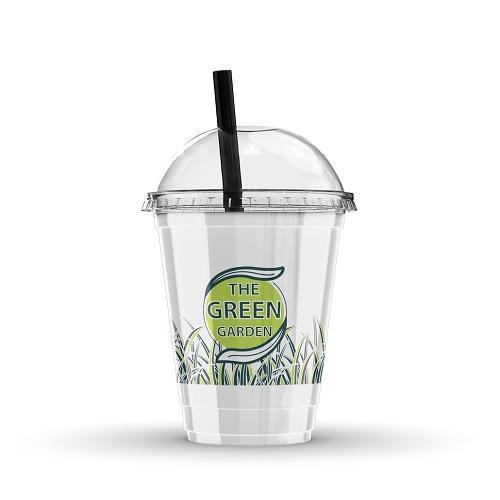 Plastikkrus, Thegreengarden, 300ml, 80% RPET, høj kvalitet, 800 stk.