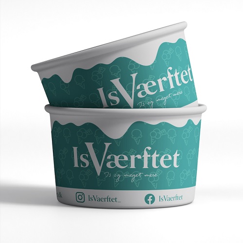 Isværftet, bæger, 240 ml/8 Oz, (Stor), vandbaseret, 875 stk.