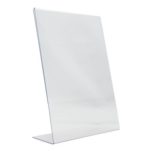 [15120] Bordrytter, L-skilt, Securit, A4, akryl, klar transparent, (1 stk.)