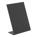 Bordrytter, L-formet, Securit, A7, akryl, sort, (5 stk.)