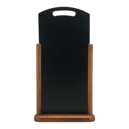 Bordskilt, 47x26 cm, Securit® HANDLE-L, mørkebrunt bøgetræ, (1 stk.)