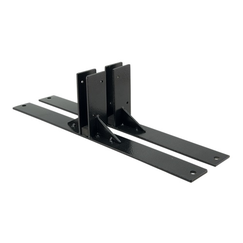 Fødder til Multiboard modul-system, Securit, 40,2x14,4x4 cm, stål, sort, (2 stk.)