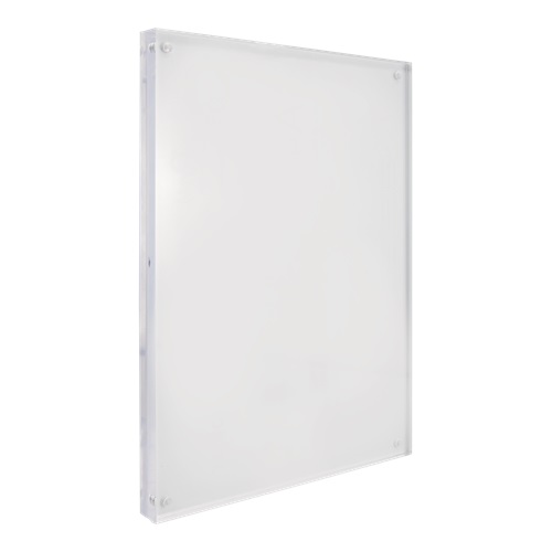 Displayramme i kraftig akryl og med magnetisk lukning, Securit, A4, akryl, klar, (1 stk.)