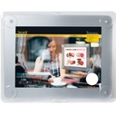 Inforamme med sugekopper, Securit, A3 dobbeltsidet, 35,6x27,1x0,3 cm, PP, grå, (1 stk.)