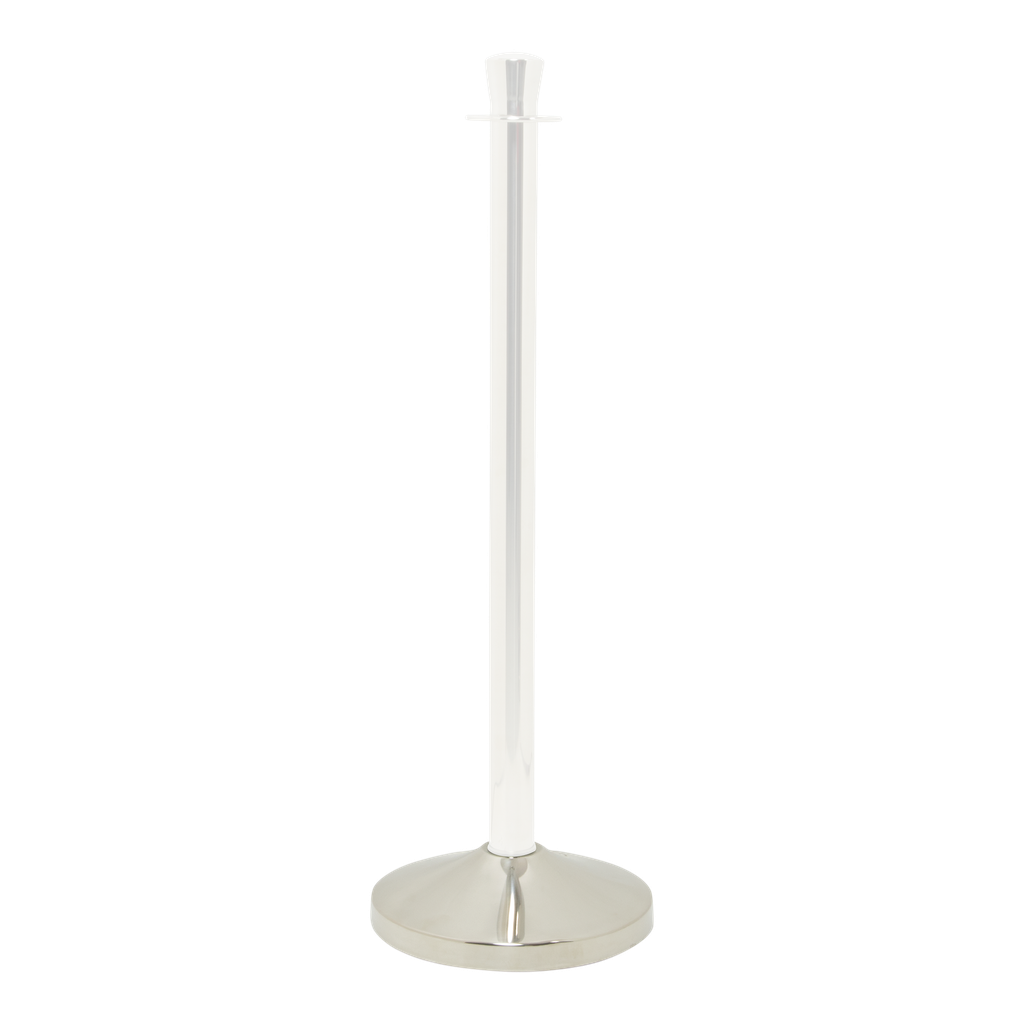 [15178] Fod til afspærringsstolpe / kø-guide, Securit, "Classic Chrome", Ø31 cm, rustfrit stål, (1 stk.)