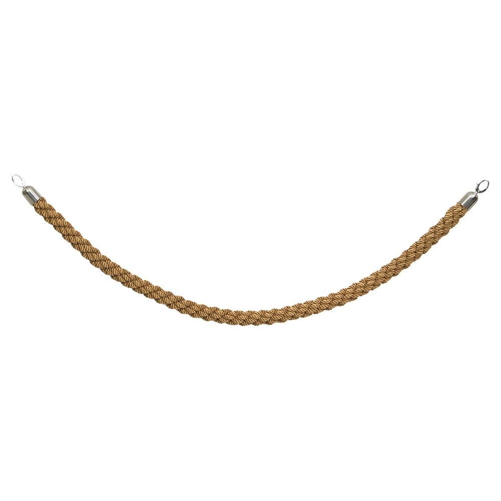 [15184] Reb snoet med kliklås til afspærringsstolpe, Securit, "Classic Chrome",  59,5xØ4 cm, rustfrit stål/nylon, bronze/krom, (1 stk.)