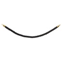 Reb snoet med kliklås til afspærringsstolpe, Securit, "Classic Gold",  59,5xØ4 cm, rustfrit stål/nylon, sort/gylden, (1 stk.)