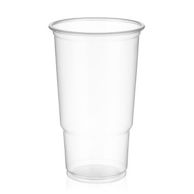 [10574] Plastikkrus, 300 ml / 12 oz, 12,2xØ8cm, klar, PP,  splintfri, (2000 stk.)