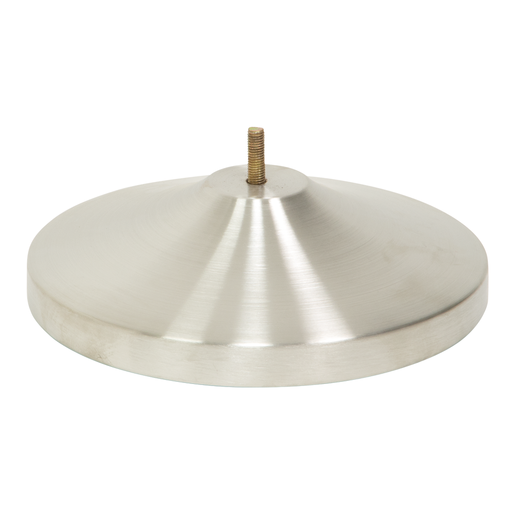 Fod i stål til afspærringsstolpe / kø-guide med udtræk, Securit, 8,8xØ31 cm, rustfrit stål, børstet, (1 stk.)