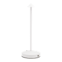 LED Ledningsfri bordlampe, ANGELINA, Securit, inkl. magnetisk ladekabel, IP54, metal, hvid, (1 stk.)
