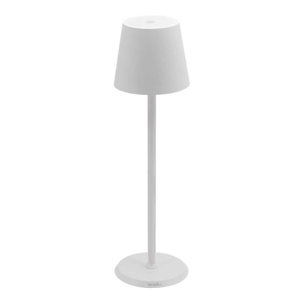 [15205] LED bordlampe, FELINE, Securit, inkl. magnetisk ladekabel, metal, hvid, (1 stk.)