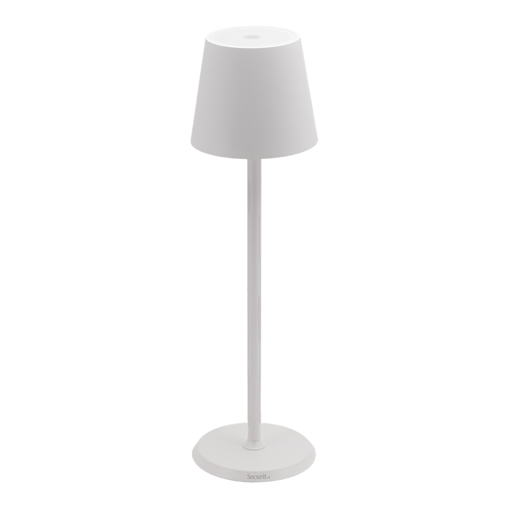 [15205] LED bordlampe, FELINE, Securit, inkl. magnetisk ladekabel, metal, hvid, (1 stk.)